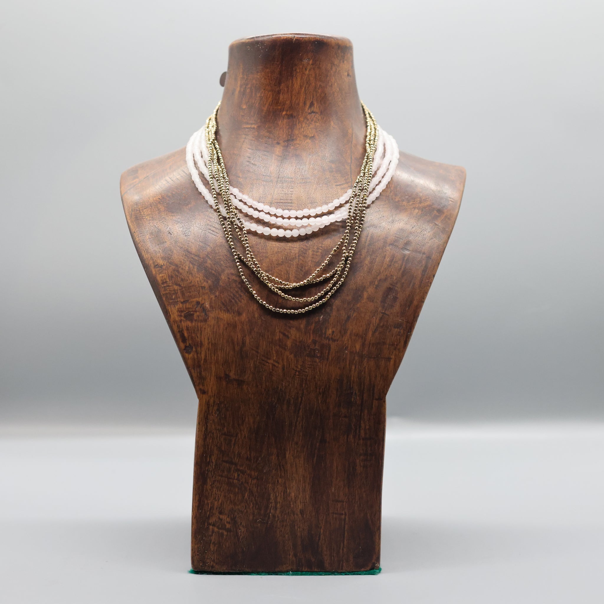 Rose Quartz Beaded Necklace