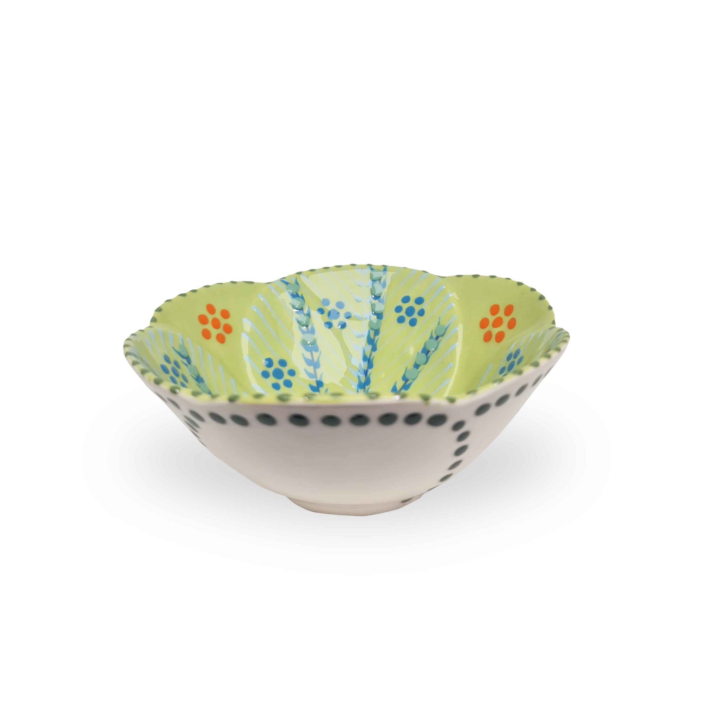Hand Painted Petal Bowl medium
