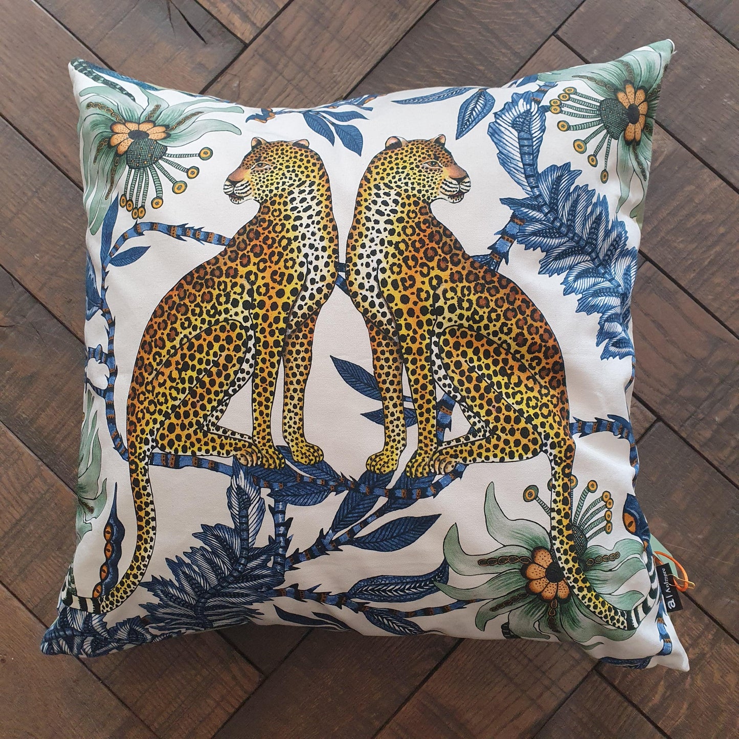 Ardmore Design Monkey Paradise Chalk Cushion