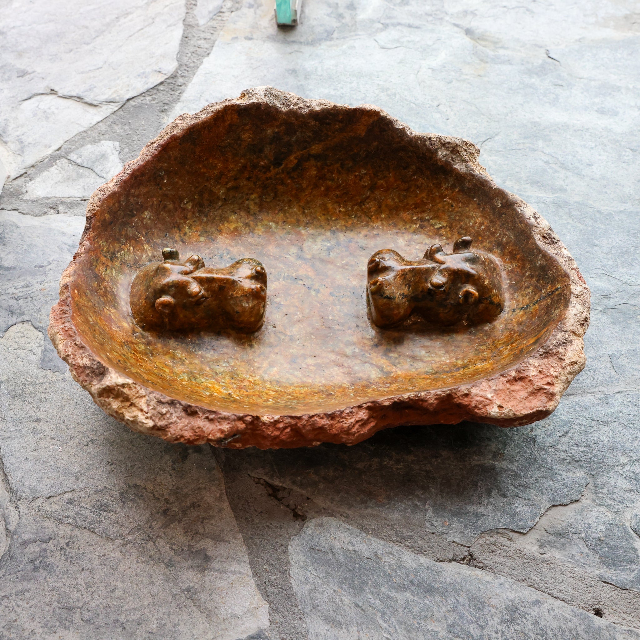 Hippo Bird Bath