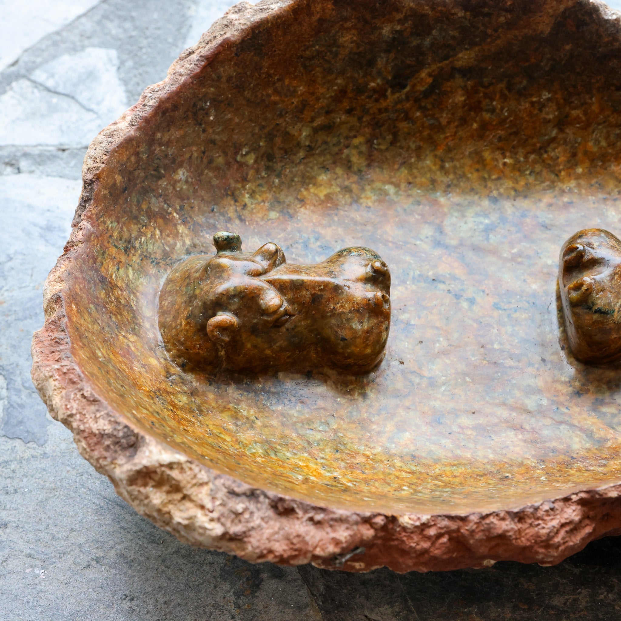 Hippo Bird Bath