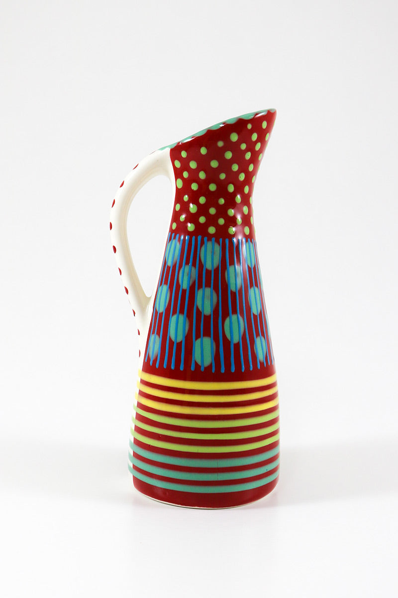 Hand Painted Ceramic 1950s Jug