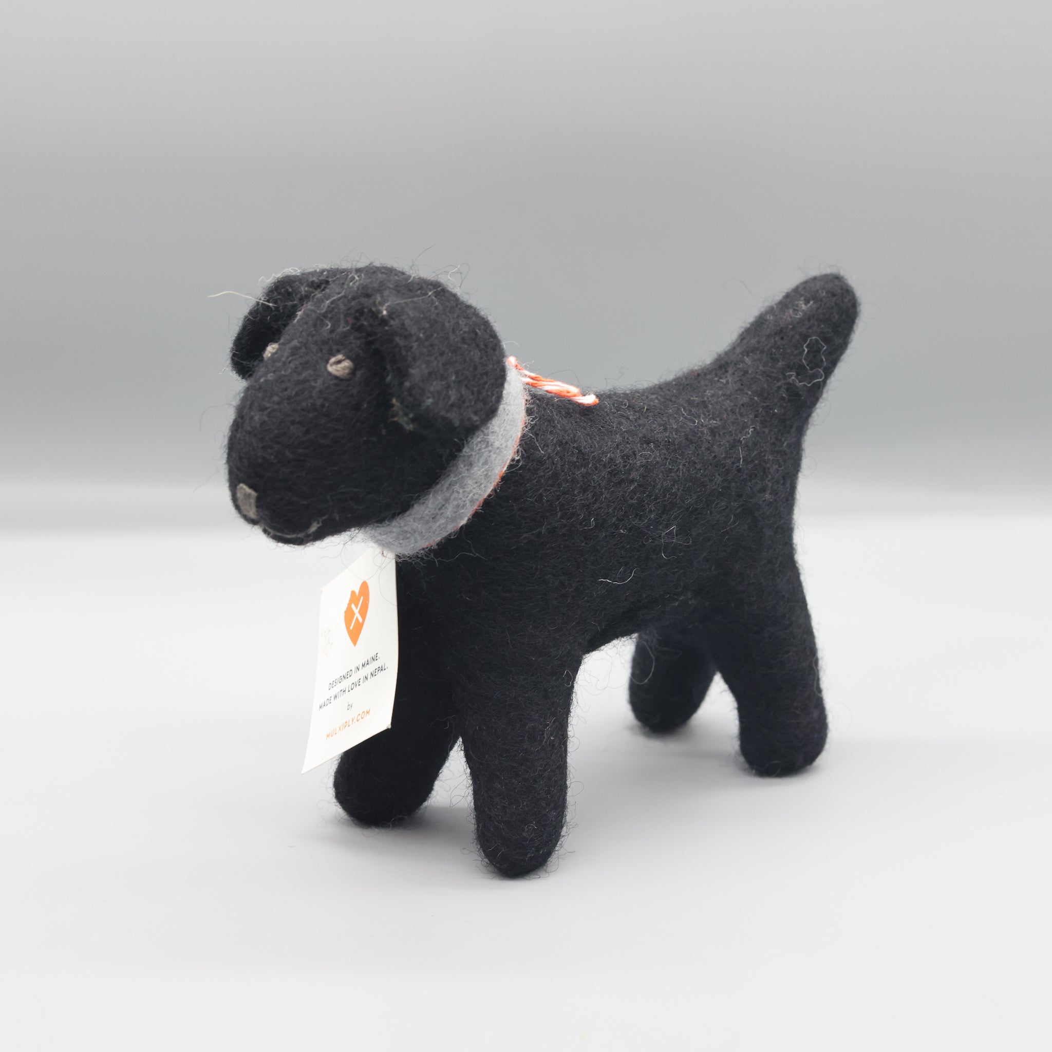 Black Dog - Small felted