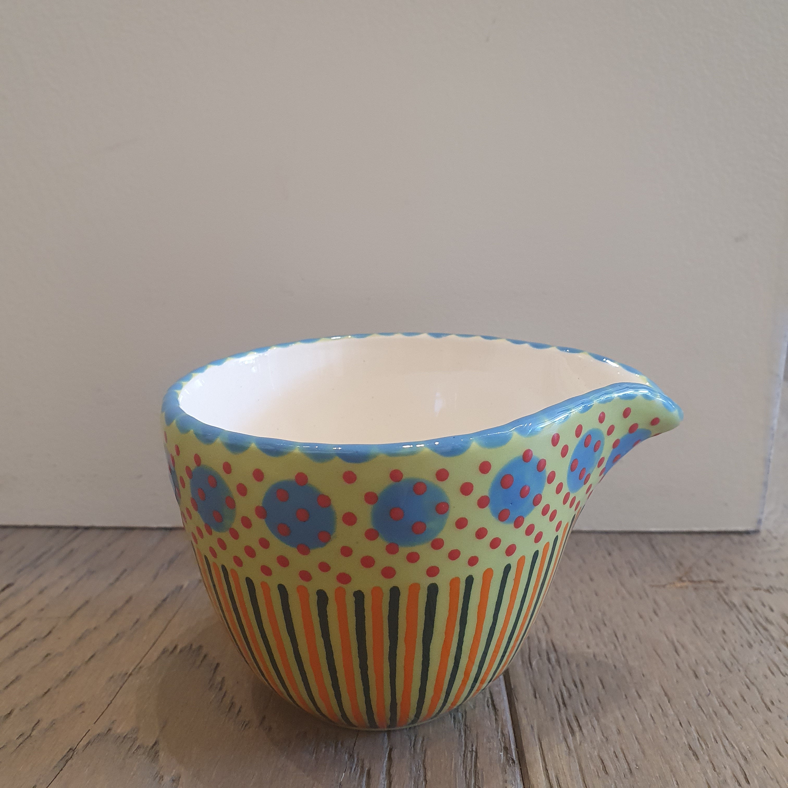 Hand Painted Ceramic Milk Jug