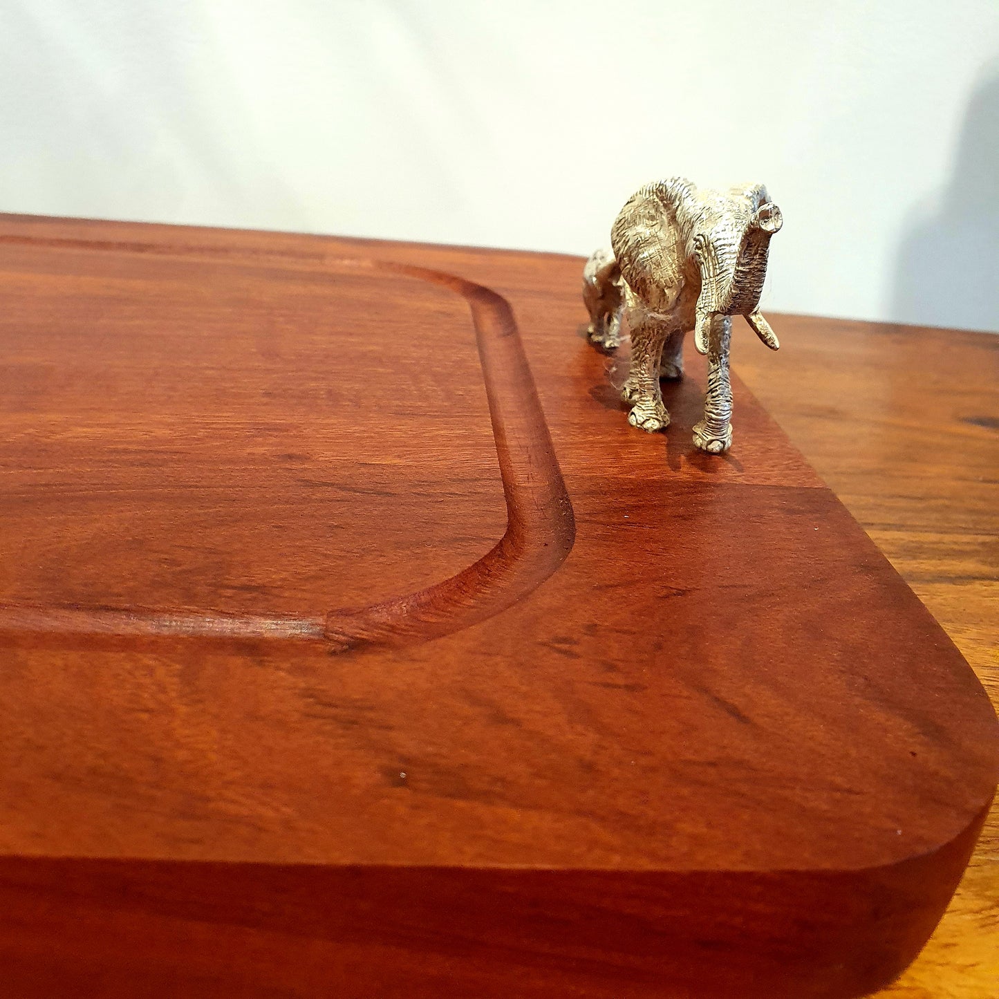 Wood and Silver Carving Board