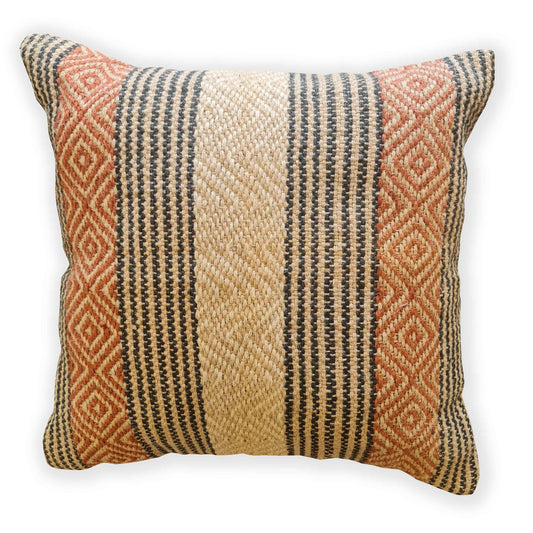 Handwoven Kilim Geometric Tapestry Wool/Cotton Cushion
