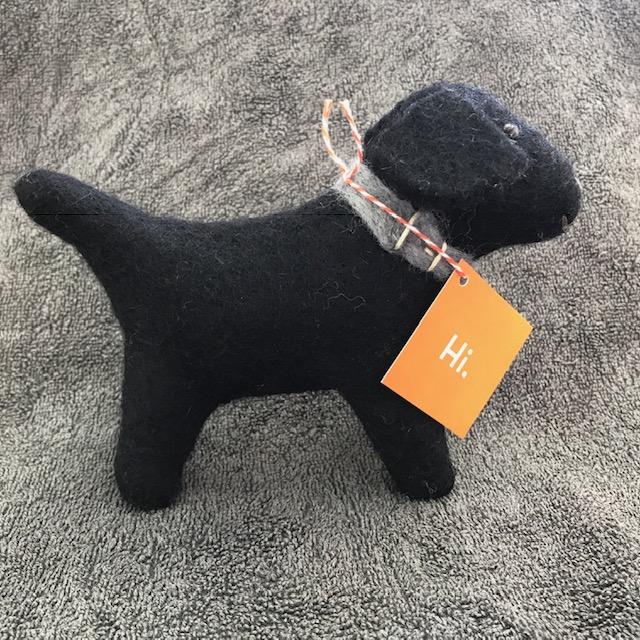 Black Dog - Small felted