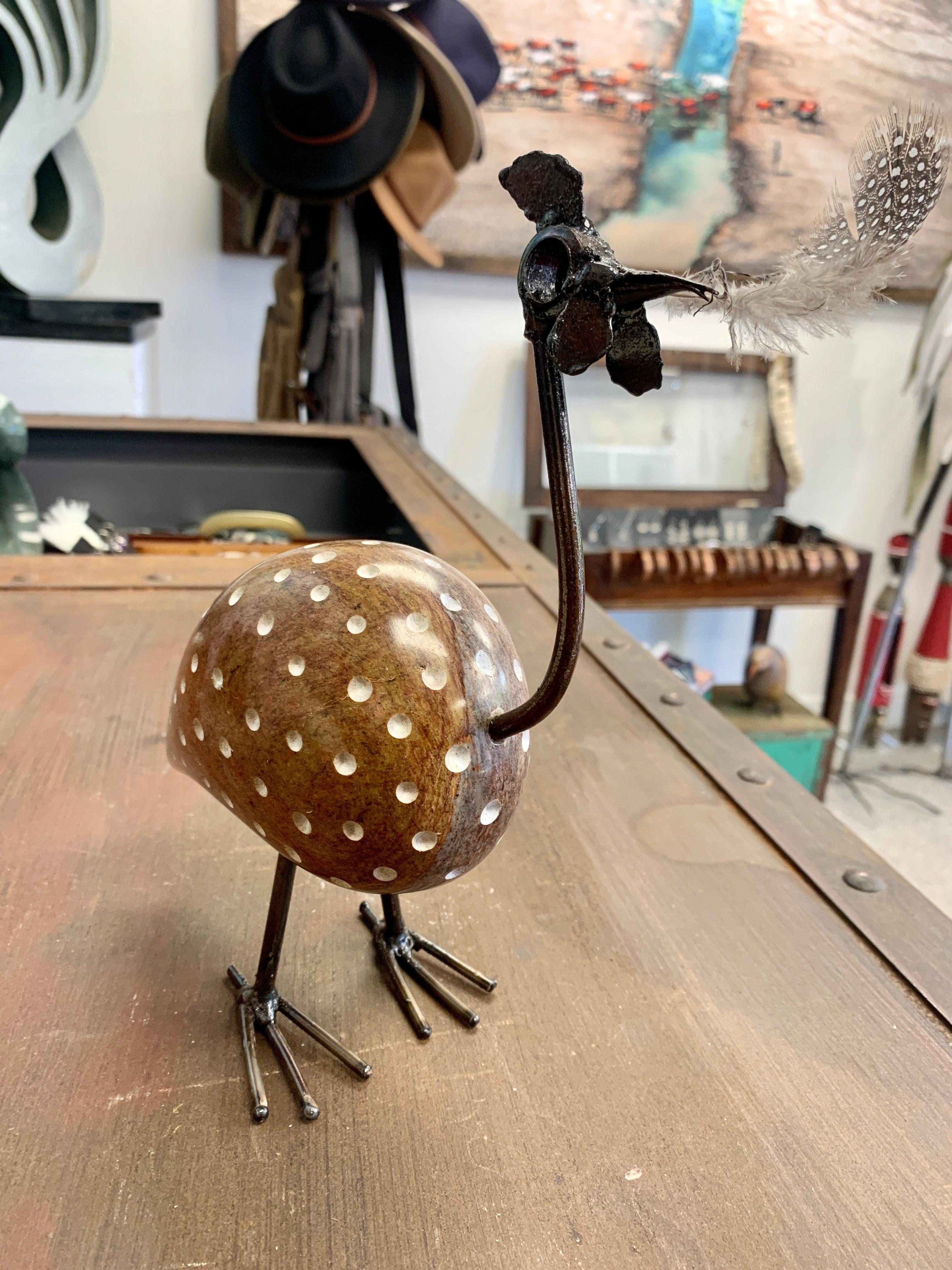 Guinea Fowl - Stone and Metal