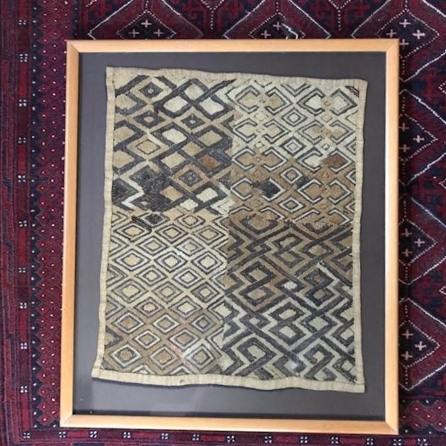 Framed Kuba Cloth