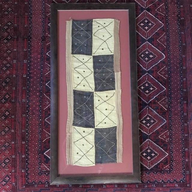 Framed Kuba Cloth