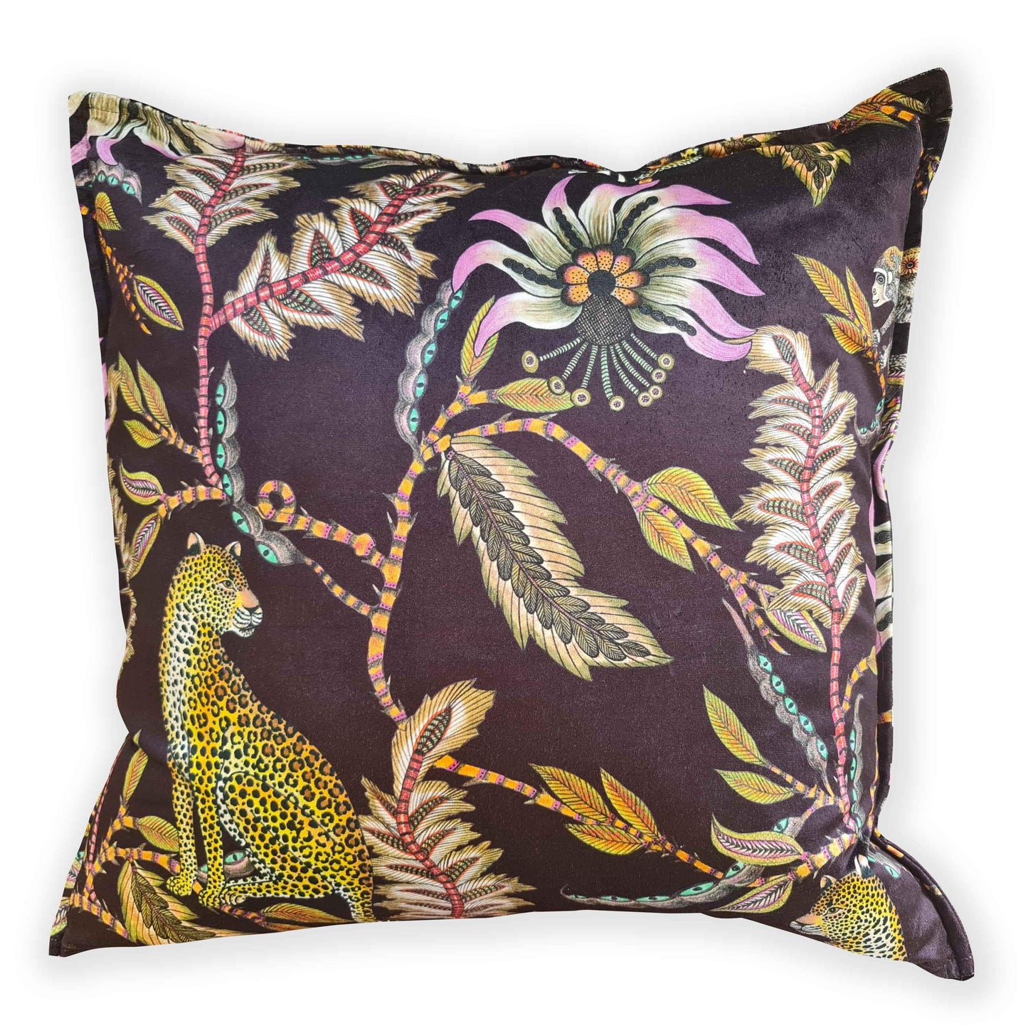 Ardmore Design Monkey Bean Night Velvet Cushion