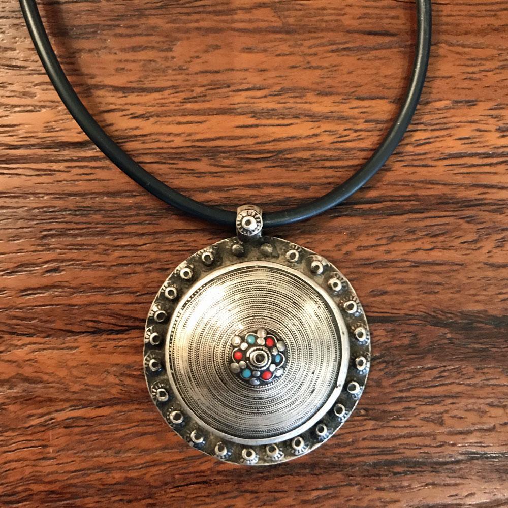 Vintage Afghan Pendant