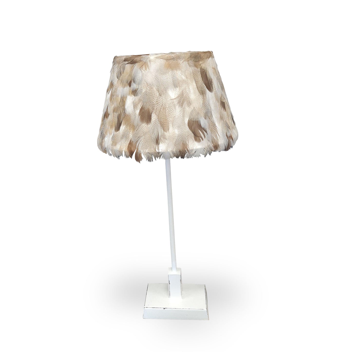 Fawn Goose Feather Lampshade