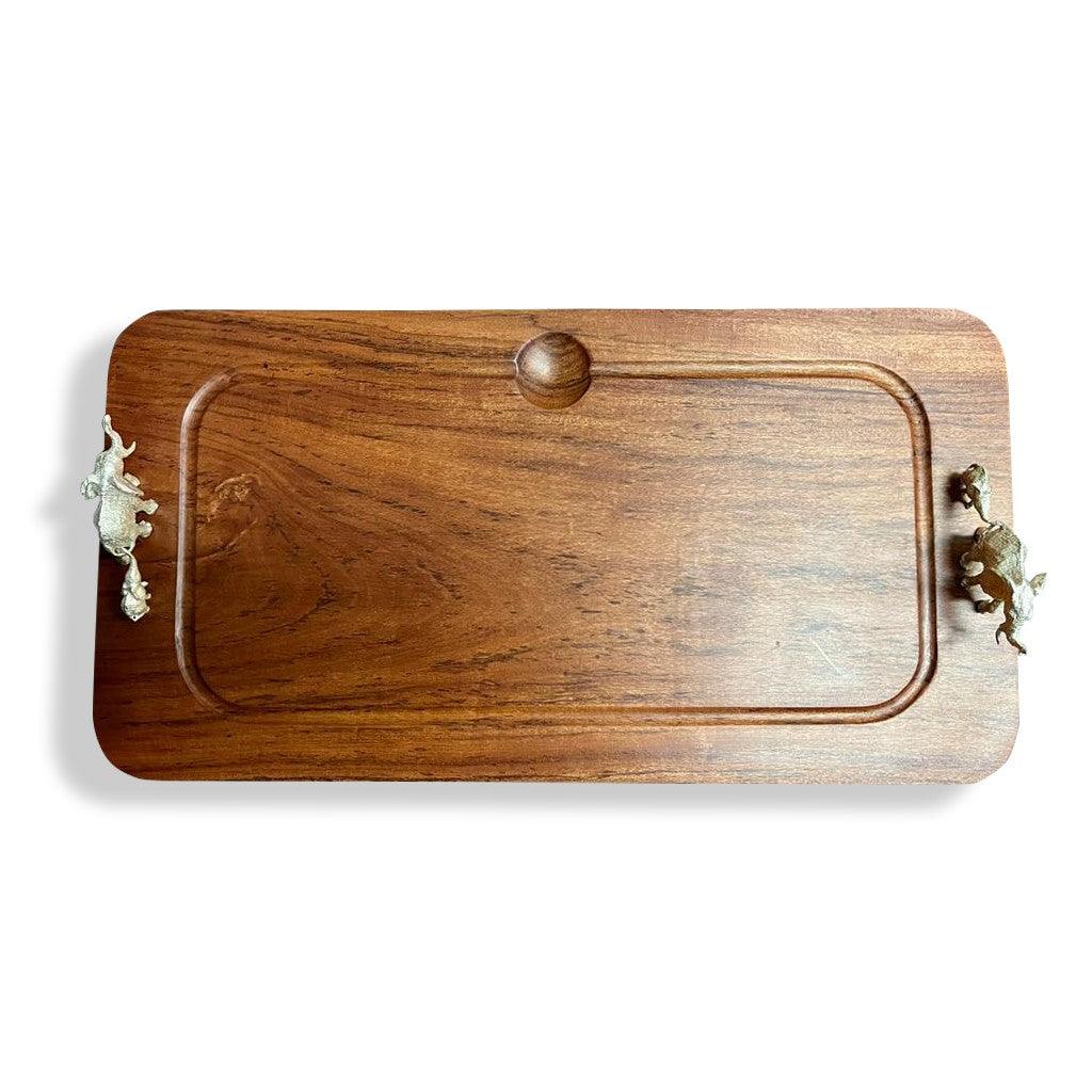 Wood and Silver Carving Board