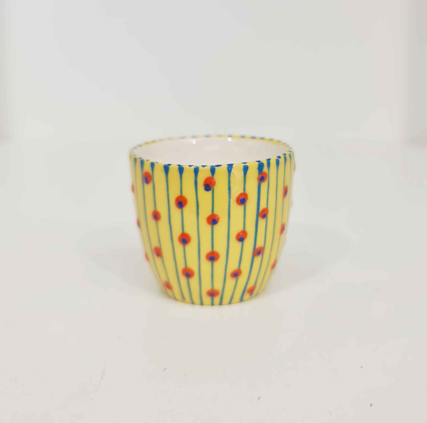 Hand Painted Egg Cup Blue